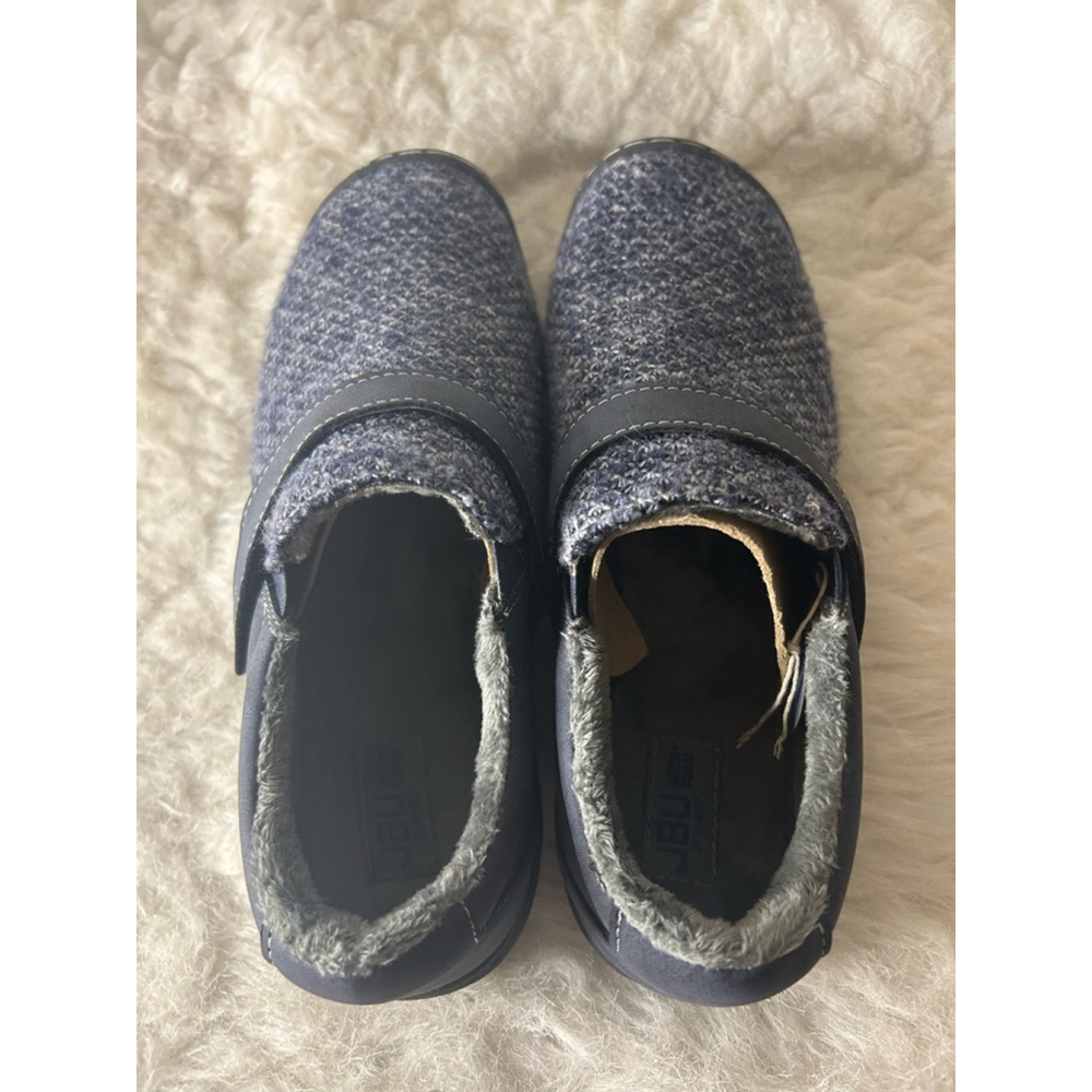 NWOT Women's JBU by Jambu Henley Gray Slip On Women Size 10W